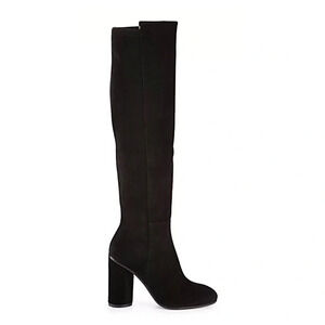 Stuart Weitzman Eloise Suede Knee High Heeled Boots